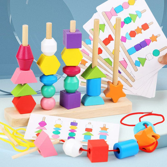 Poteau géométrique Montessori promo jouets