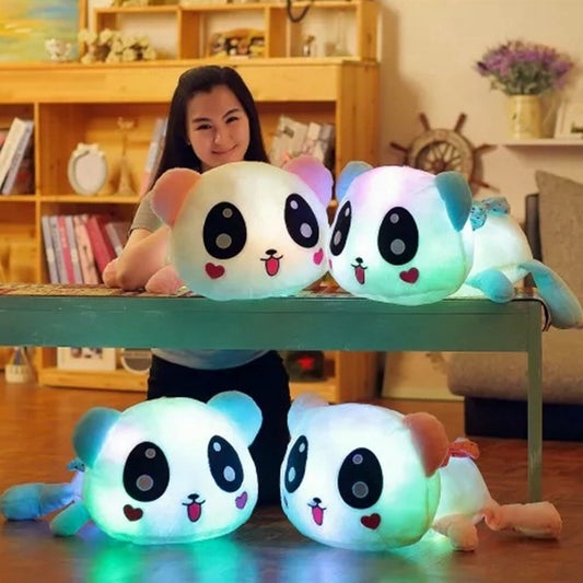 peluche panda lumineuse promo jouets
